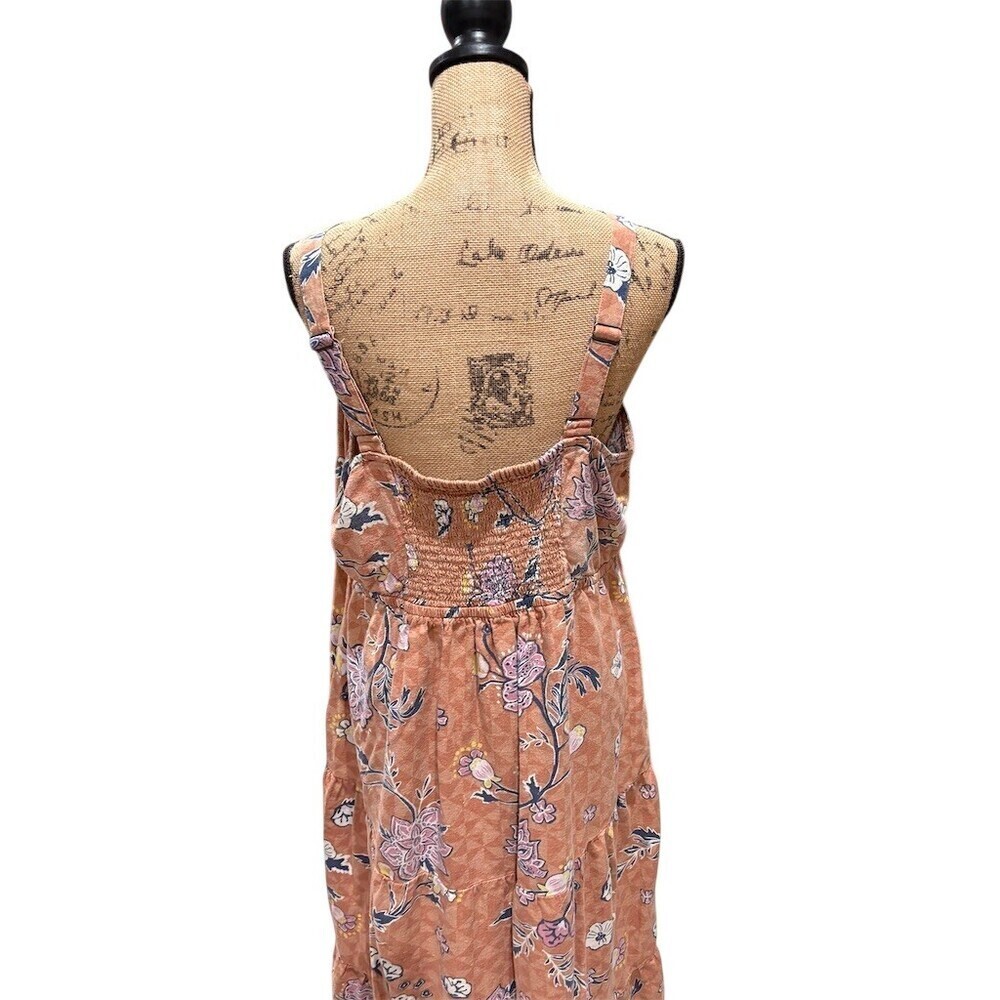 Sonoma Dress Womens 2XL Orange Floral Sundress  Babydoll Coquette Dainty - Picture 5 of 8